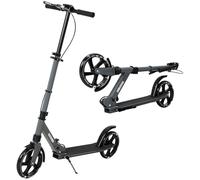 Novonova Trottinette Pliable Ado 9-14 Ans, Trottinette Adolescent avec Frein au Guidon, Trotinette Grande Roue 200MM, Trotinettes Guidon Hauteur Ajustable 3 Niveaux, Enfant/Ado 125-175CM, Charge 100KG