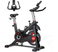 Novonova Velo d appartement, Velo d'appartement Silencieux Maison/Bureau, Ecran, avec Résistance Infinie, Vélos d'appartement Sport Maison, Velo Appartement Roue d'Inertie 11KG, Cardio