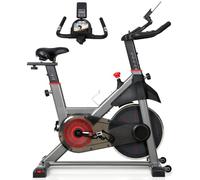 Novonova Vélo d'Appartement avec Résistance Ajustable et Silencieuse, Volant d'Inertie 8KG, Vélo d Appartement d'Entraînement Professionnel Écran LED, Impulsion, Velo Appartement avec Selle Réglable