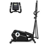Novonova Vélo Elliptique d'Appartement Magnétique, Vélos Elliptiques Maison/Bureau, Ecran LCD, 8 Niveaux Résistance, Capteur Impulsion, Roue d'Inertie Magnétique, Velo Elliptique Appartement Ergonomie