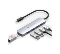 NOVOO 5 in 1 USB C Hub HDMI 4K@60Hz, USB A 3.0 5Gbps *2, USB C 3.0 5Gbps, Type PD 100W Max Recharge to Adapter Compatible with Macbook Air Pro