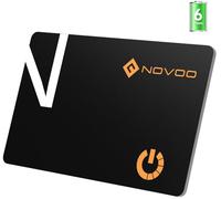NOVOO Air Tag Card Thin 1,6 mm, IP68 étanche, 6 ans de vie de la batterie, Airtag Portefeuille compatible avec Apple Où il est(iOS uniquement), Bluetooth Wallet Tracker pour sac, bagages, passeport
