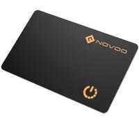 NOVOO Air Tag Card Wallet Tracker, 1,6 mm Slim Smart Card, 6 Ans Batterie, IP68 étanche, Compatible Apple Où est (iOS Only), Bluetooth Localisateur pour Portefeuilles, Valises, Passeports, Noir