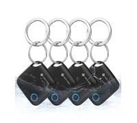 NOVOO Air Tag Smart Tracker Lot de 4 trackers intelligents compatibles avec Apple Find My (iOS uniquement), traceur Bluetooth pour bagages, localisateur de clés, valises, passeports, Smarttag avec