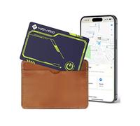 NOVOO Carte de suivi de carte Air Tag - Fine - 1,6 mm - Bluetooth - Compatible avec Apple Où est ? Application (iOS uniquement) - Durée de vie de la batterie : 6 ans - GPS - Pour portefeuille