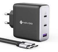 NOVOO Chargeur pour Macbook Pro/Air, 120W Chargeur USB C Rapide avec 1 Câbles 100W, pour MacBook Pro 16/15/ 14/13, MacBook Air 2020/2019/ 2018, iPad Pro Multiport Chargeur