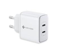 NOVOO Chargeur USB C Rapide 35W 2 Port Type-C, Chargeur Rapide pour iPhone 12 13 14 Pro Max Galaxy S23 Ultra Plus S22 MacBook MacBook Air M1 M2 iPad Pro Air Steam Deck