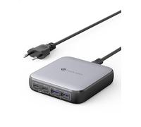 NOVOO Chargeur USB C Rapide 65W 4 Ports Adaptateur avec 1.5M Câble Alimentation Compatible avec MacBook Pro Air iPad iPhone 15 Plus Pro Max 14 13 12 Galaxy S24 Ultra Plus