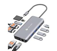 NOVOO Hub USB C 11-en-1 Docking Station vers Dual HDMI 4K