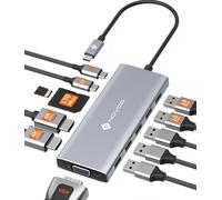 NOVOO Station d'accueil USB C 12 en 1 avec hub USB C NHM12S-MS12