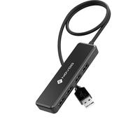 NOVOO USB C Hub, 4 Ports USB 2.0 SD Data Splitter, Simple and Pratique Port USB Adapter for PS5/Mac Pro/Macbook Air/Dell XPS/Notebook PC/Flash Drive/Mobile HDD and More