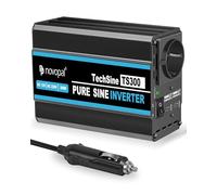 NOVOPAL 300W 600W Convertisseur Pur Sinus 12V 220V 230V Onduleur | 1 Prise EU, 2 QC18W USB+2 Interface PD30W Type-C, Convient aux camions, au camping, aux voyages et aux voitures