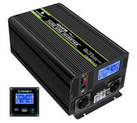 NOVOPAL Convertisseur Pur Sinus 4000W Onduleur Convertisseur 24V 220V 230V avec télécommande et Dual AC Prises et écran LCD,pour Voiture, Caravane, Bateau, Camping, Voyage