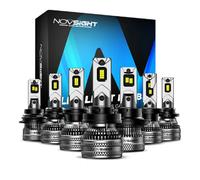 NOVSIGHT A500 N96 H4 phare LED pour voiture H7 LED H11 9005 9006 6500K 40000LM 200W 9-32V LED phares antibrouillard automatique ampoules