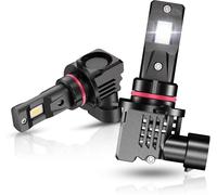 NOVSIGHT Ampoule 9005/HB3/H10 LED Voiture 10000LM 6000K Blanche Puissante 55W 300% Luminosité Lampes de Phares Remplacement pour Kit de Conversion Halogène Auto Moto