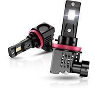 NOVSIGHT Ampoule H11 LED Voiture - 24000LM 6500K Blanche Puissante 80W Luminosité Lampes de Phares Remplacement pour Kit de Conversion Halogène Auto Moto