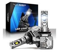 NOVSIGHT Ampoule H11 LED Voiture - 30000LM 6500K Blanche Puissante 130W 800% Luminosité Lampes de Phares Remplacement pour Kit de Conversion Halogène Auto Moto