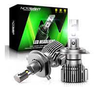 NOVSIGHT Ampoules H4 LED - 30000LM Phare Automobile, Ampoule de Remplacement Halogène H4 Super Bright Blanc,Pack de 2