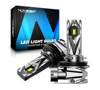 NOVSIGHT Ampoules LED H11 - Taille 1:1 20000LM 6500K Lumière Blanche Froide, Ampoule de phare H11 Plug and Play, Étanchéité IP68, Pack de 2