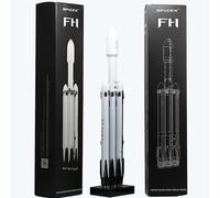 NOVSKI SpaceX Modèle Dragon Starship Falcon 9 Fusée Faucon lourd Modèle statique Art Ornements Ensemble Aerospace Cadeau (couleur : lourd)