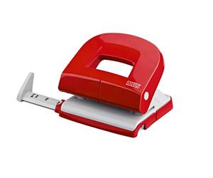 Novus 025-0539 Perforatrice métallique E 216, 1.6 mm, capacité 16 feuilles (Rouge/gris)