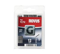 Novus 042-0387 Blister de 600 Agrafes plates 11/12 mm Rouge