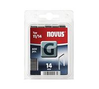 Novus 042-0388 Blister de 600 Agrafes plates 11/14 mm Rouge