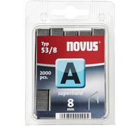 Novus 042-0413 Blister de 2000 Agrafes fines 53/8 Rouge