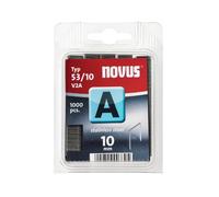 Novus 042-0458 Blister de 1000 Agrafes fines 53/10 V2A Inox Rouge