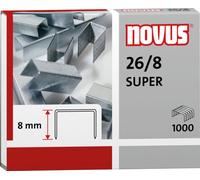 NOVUS Agrafes 040-0199 26/8 zinguées 1.000 pcs/paquet