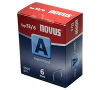 Novus Serre-fils Fin 53/6 Serre-fils B.11,3mm Cuisse-L.6mm acier galvanisé Novus Quantité:5000