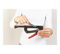 Novus Agrafeuse manuelle J-11 loisirs créatifs - Agrafeuse professionnelle avec corps en plastique ABS - Agrafeuse plate avec fermeture de poignée sécurisée