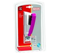 Novus blister petite agrafeuse du bureau E15 rose + 1000 agrafes n°10