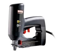 Novus J-165 Agrafeuse électrique professionnelle, agrafeuse pour lambris à faible recul, fonction de refrappe, utilise des agrafes aussi que des clous