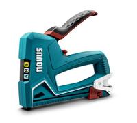 Novus J-50 030-0449 Agrafeuse pour agrafes jusqu'à 14 mm fil fin et clous jusqu'à 16 mm, pistolet agrafeuse pour tissus et moulures