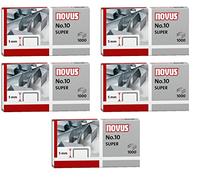 Novus Lot de 3 agrafes n°10 pour B 10 FC, 10 FC Professional, 10 Professional, 100 EL, 10 EL, 1000er Päckchen | No. 10 super, 1