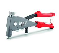 Novus Pince à rivets N-120 Universelle pour une utilisation à une seule main - Riveteuse avec embouts intégrés - Pince à riveter professionnelle en aluminium