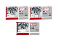 Novus Staple Numéro 10, lot de 3x1000 Pièces