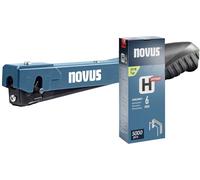 NOVUS TOOLS Agrafeuse marteau J-022 Kit avec 5000 agrafes │ Légère et robuste en métal avec poignée ergonomique antidérapante et chargement rapide des agrafes │ Pour agrafes en fil fin de 4-6 mm