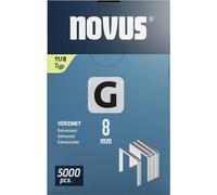Novus Tools 042-0766 Agrafes fil plat Type 11 5000 pc(s) Dimensions (L x l) 8 mm x 10.6 mm