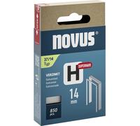 NOVUS TOOLS Agrafes en fil fin 14 mm de type 37 super dure, 850 pièces, agrafes galvanisée pour agrafeuse marteau