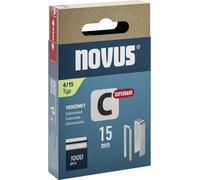 Novus Tools 042-0801 Agrafes à dos étroit Type 4 1000 pc(s) Dimensions (L x l) 15 mm x 6.1 mm