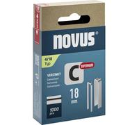 Novus Tools 042-0802 Agrafes à dos étroit Type 4 1000 pc(s) Dimensions (L x l) 18 mm x 6.1 mm