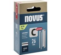 Novus Tools 042-0804 Agrafes à dos étroit Type 4 1000 pc(s) Dimensions (L x l)