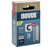 Novus Tools 042-0804 Agrafes à dos étroit Type 4 1000 pc(s) Dimensions (L x l) 26 mm x 6.1 mm
