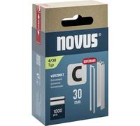 Novus Tools 042-0806 Agrafes à dos étroit Type 4 1000 pc(s) Dimensions (L x l) 30 mm x 6.1 mm