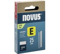Novus Clous Type J 25 mm pour agrafeuse, galvanisés, 1000 pièces