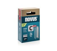Novus Agrafes Type 4 à dos étroit 26 mm, super dures, galvanisées – 1000 pièces