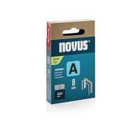NOVUS TOOLS Agrafes en fil fin 8 mm de type 53, 800 pièces, agrafes galvanisée pour tissus, cuir, capitonnage ou moquettes