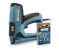 NOVUS TOOLS Agrafeuse électrique J-120 Kit avec 1800 agrafes │ Agrafeuse et cloueuse puissante pour agrafes en fil fin 6-14 mm et clous 16 mm │ Fixation de tissus, cuir ou baguettes sur bois